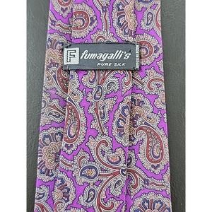 Men's Necktie Fumagalli's Silk L56" W3.5" Purple